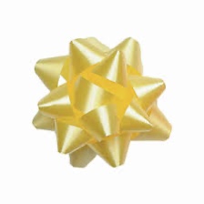 Starbows decoratie sterren met plakker Goud