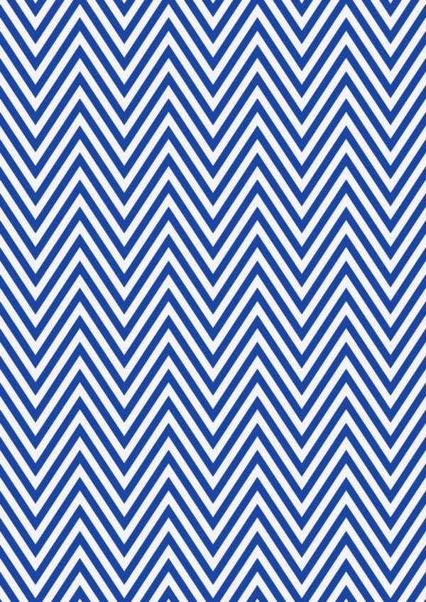 Cadeaupapier Blauw Zigzag Motief K601889-4