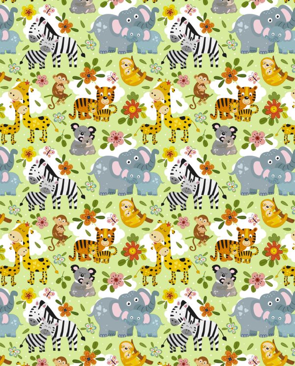 Kinder Inpakpapier Dieren Safari