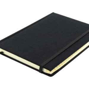 Alfabetboek Kangaro A5 A-Z linnen hard cover zwart, 208