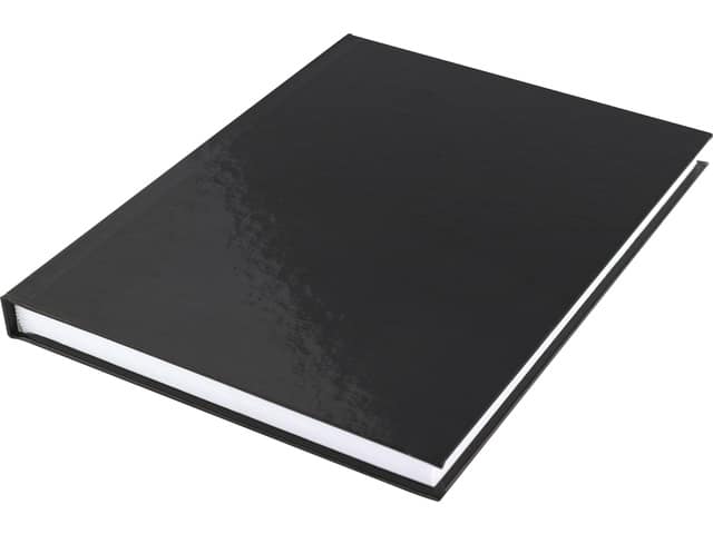 Schrift Kangaro A5 HC lijn cover zwart, 80 grams, 80 vel