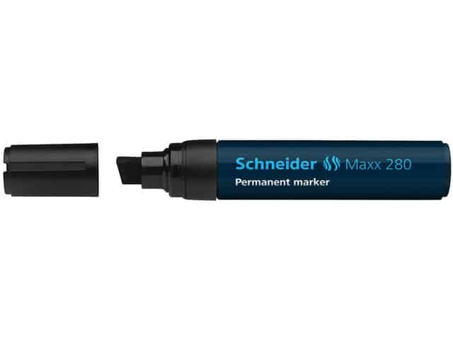 Marker Schneider Maxx 280 permanent, beitel punt zwart