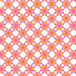 Inpakpapier Flowers Roze Oranje